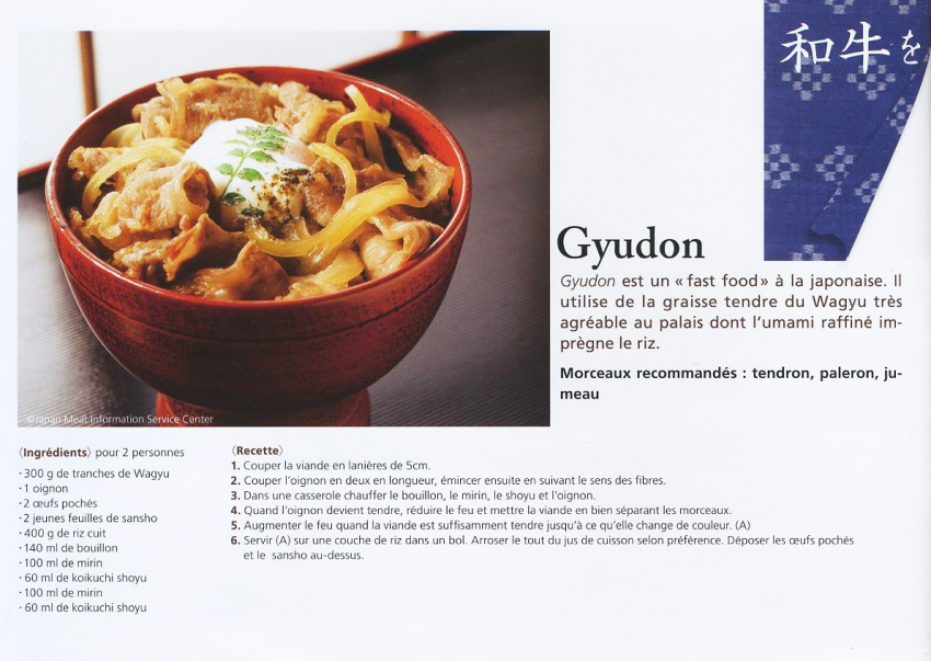 Recette Gyudon